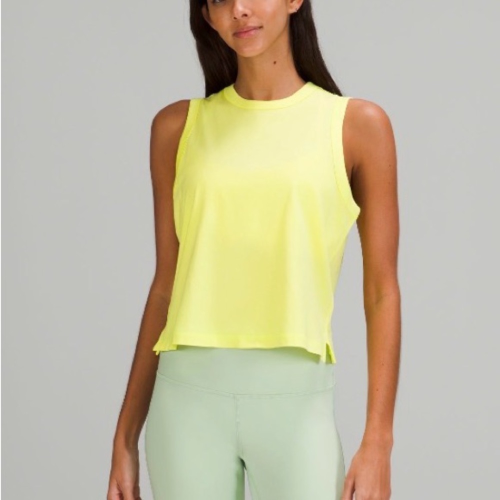 Lululemon Women's Yellow Sleeveless Top